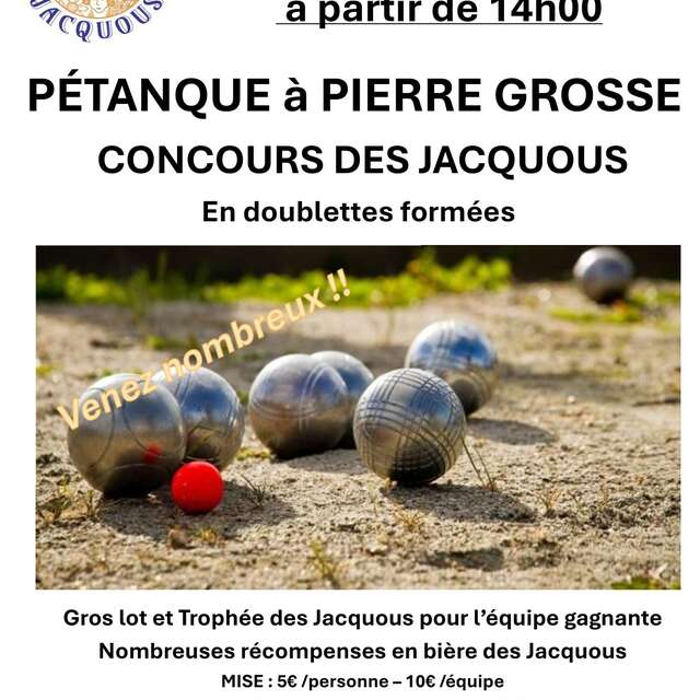 Concours de pétanque en doublettes fermées
