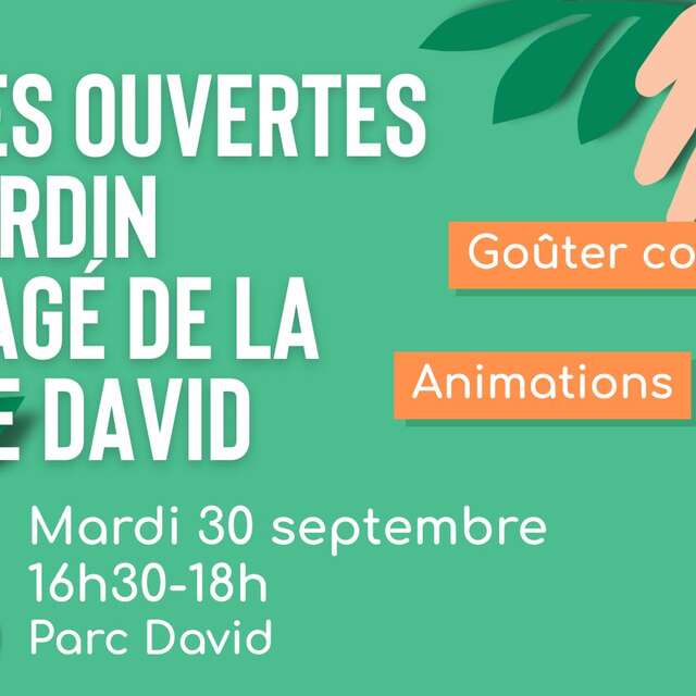 Portes ouverts au Jardin partagé de la Ferme David - Semaine des MJC en transitions