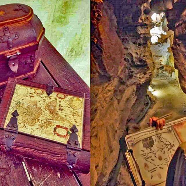 Besichtigung und Schatzsuche in der Höhle Baume Obscure