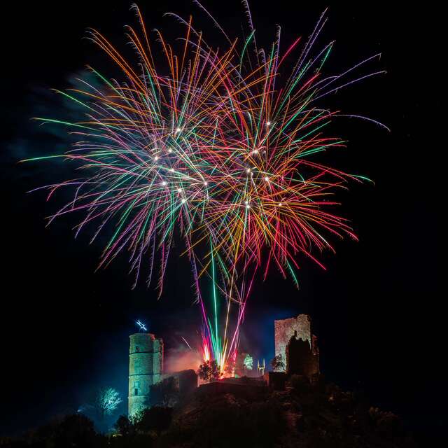 Weihnachtsfeuerwerk in Grimaud