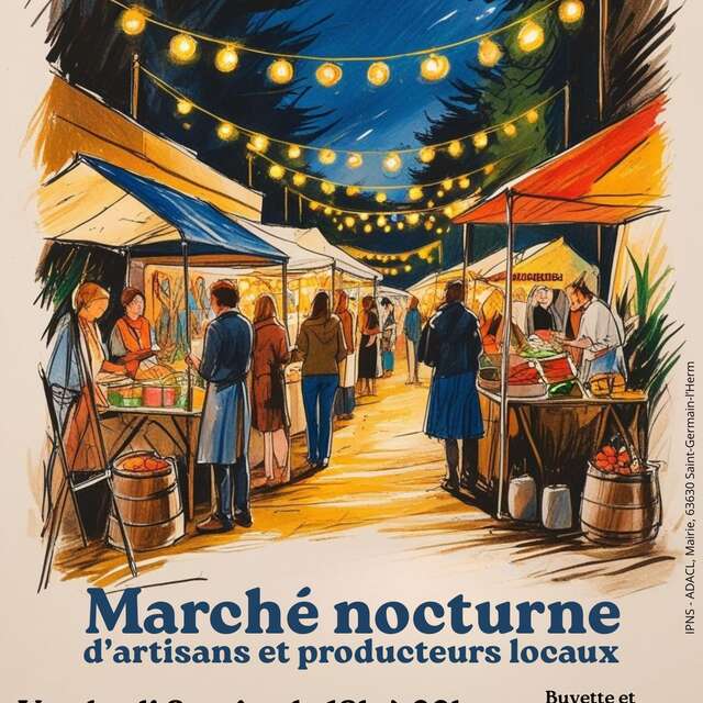 Marché nocturne d'artisans et producteurs locaux