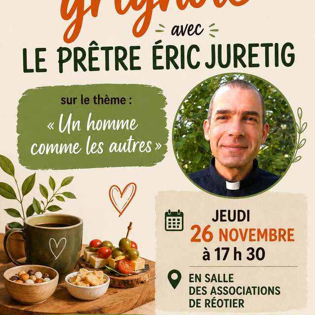 Rencontre Grignote avec le prêtre Eric Juretig