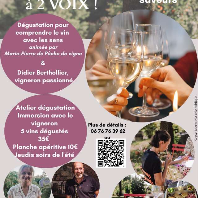 Atelier dégustation à deux voix !