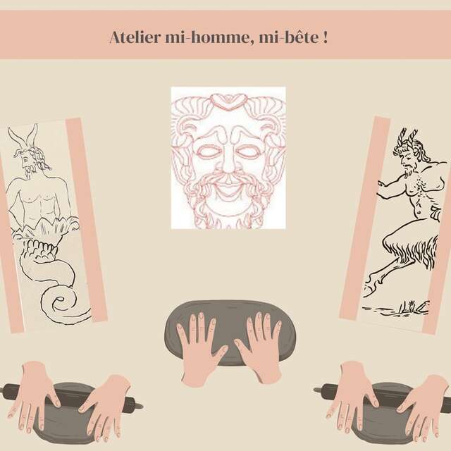 Journées Européennes du Patrimoine - Dionysos en délire ! Ateliers créatifs : Mi-hommes, Mi-bêtes