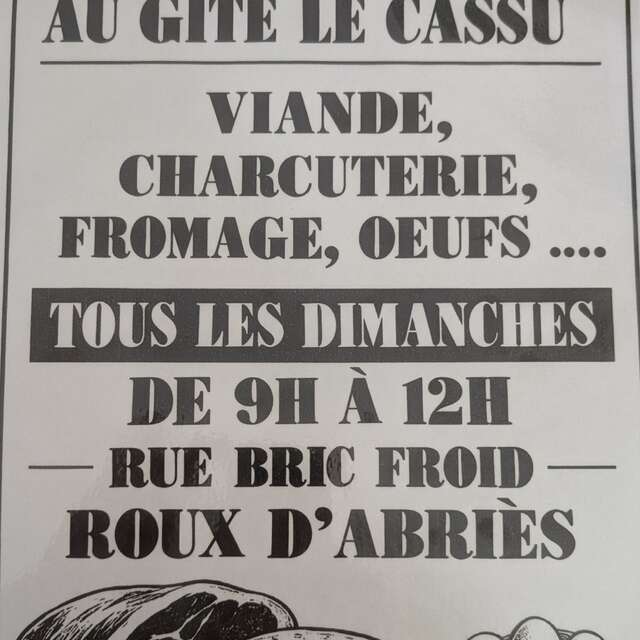 Le Cassu - Vente directe