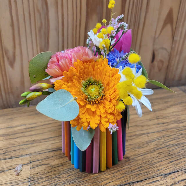 Atelier composition florale pour les enfants