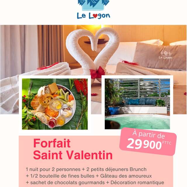 Saint-Valentin 2025 - Offre Hôtel Le Lagon