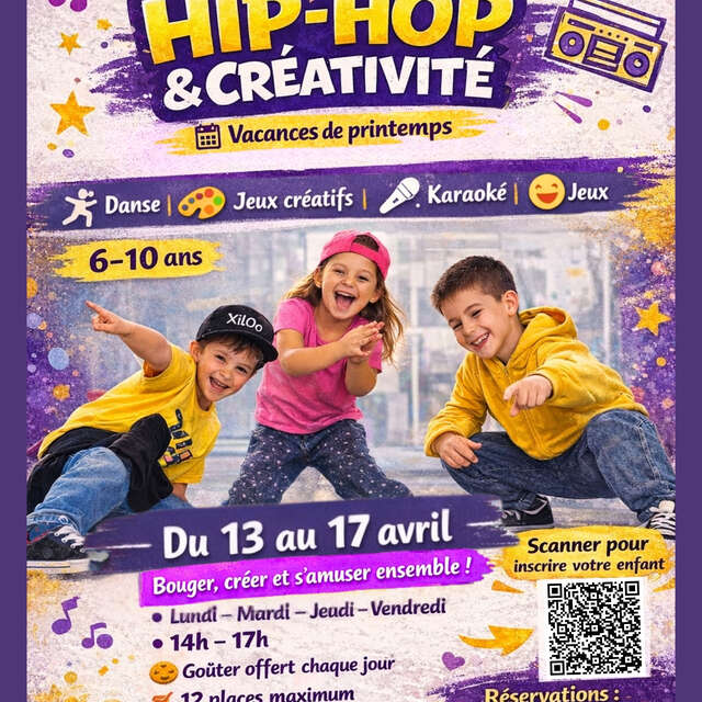 Stage Hip-Hop et créativité – 6-10 ans
