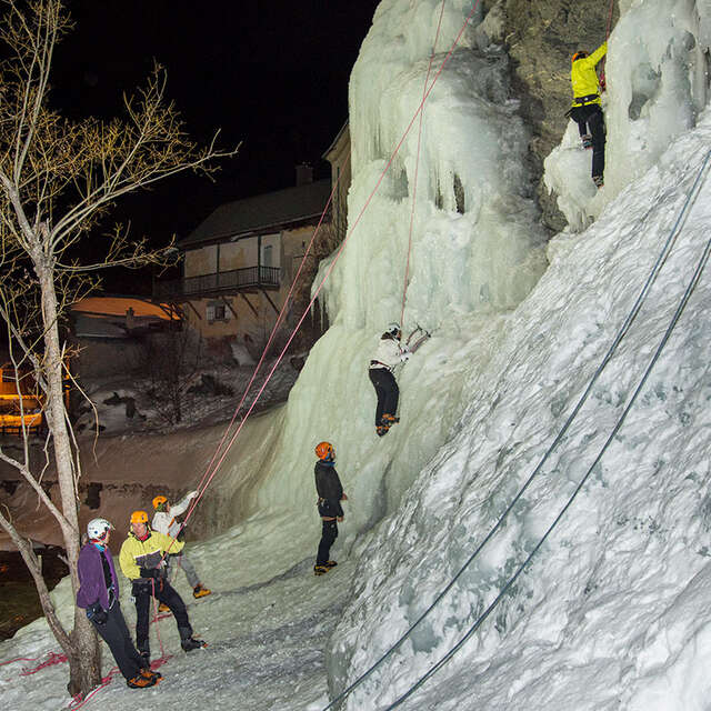 Ice climbing discovery activities