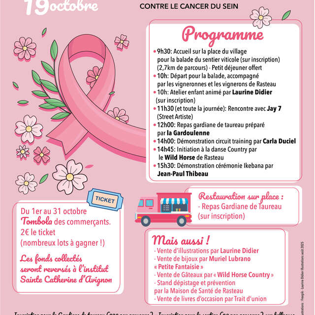 Rasteau se mobilise pour Octobre Rose