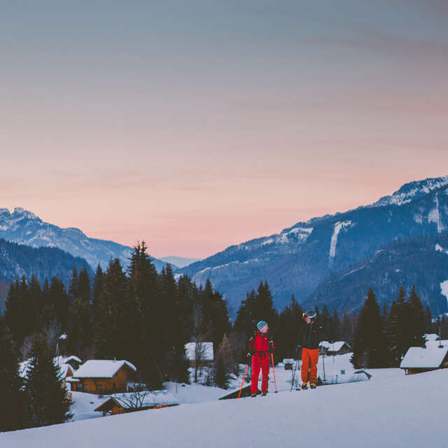 Ski touring lessons - group or individual with the ESF