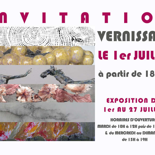 Vernissage exposition de juillet