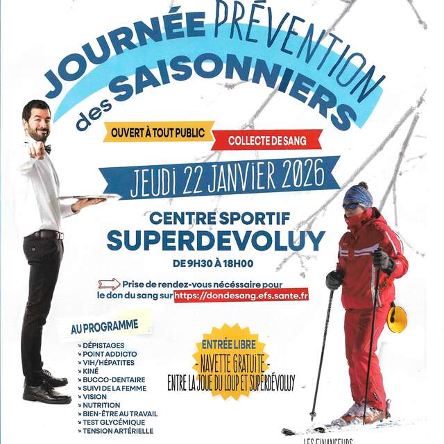 Journée prévention santé et collecte de sang