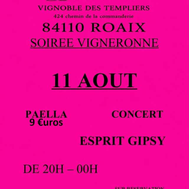 Winzerabend - Laurens, Vignoble des Templiers