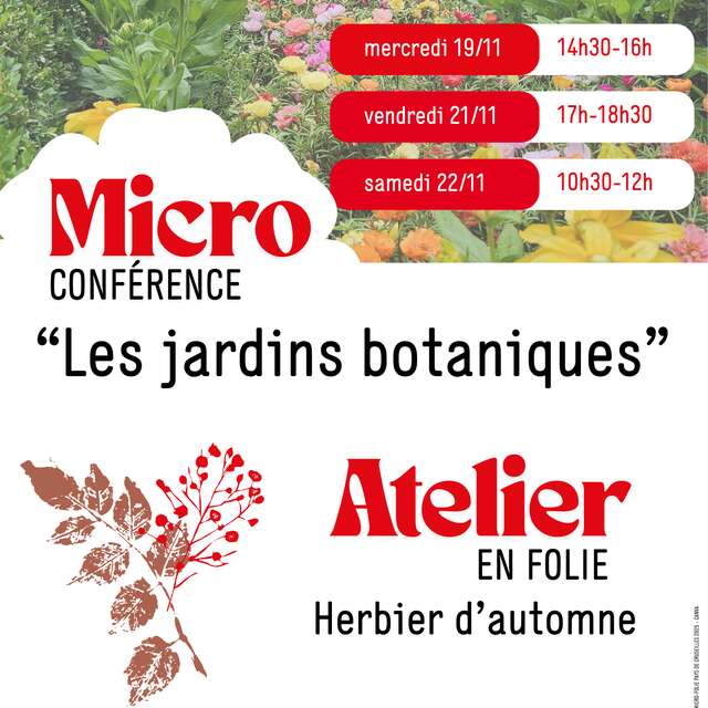 Les jardins botaniques - Micro-conférence