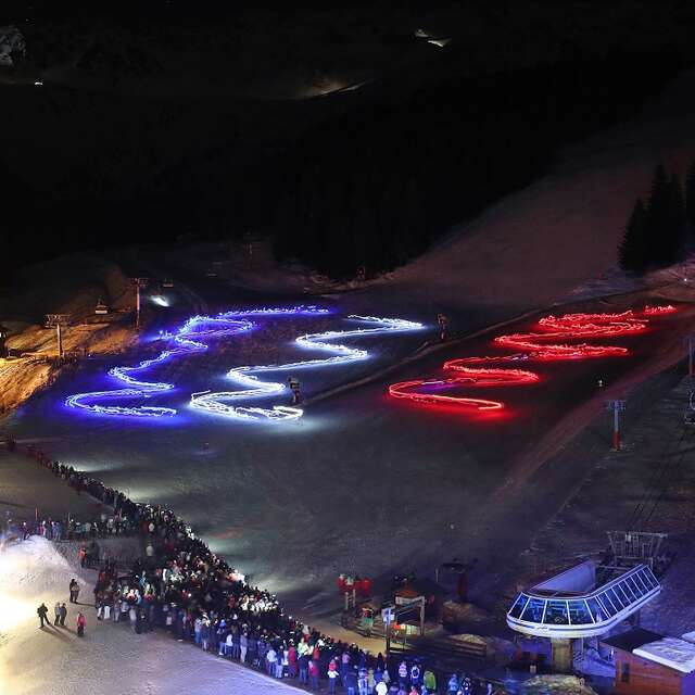 Descente aux Flambeaux de l'ESF