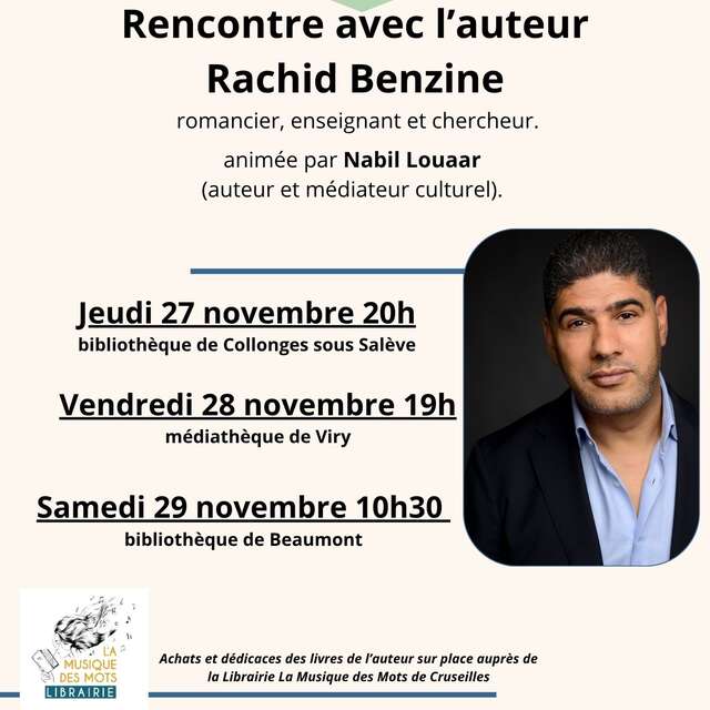 Rencontre avec l'auteur Rachid Benzine