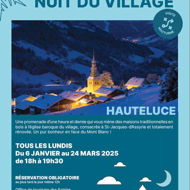 Hauteluce by night, a nocturnal tour of the village