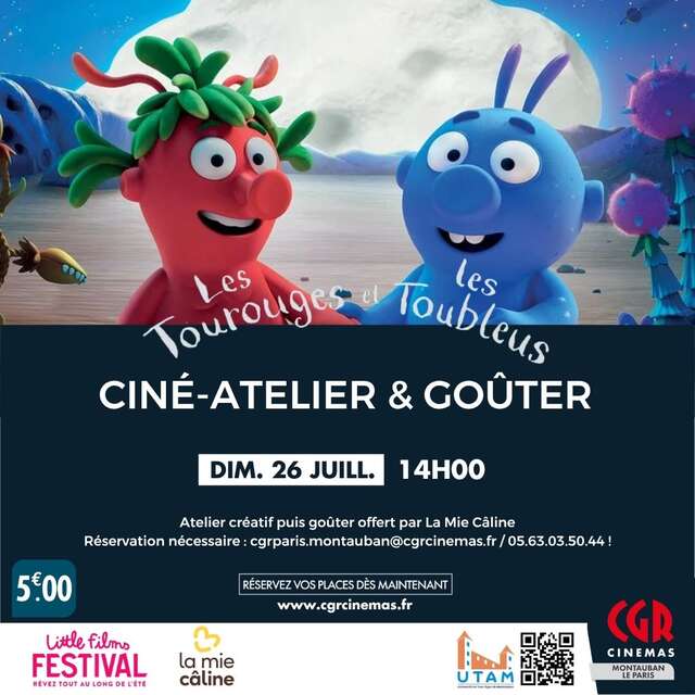 Ciné-atelier et goûter - LES TOUROUGES ET LES TOUBLEUS