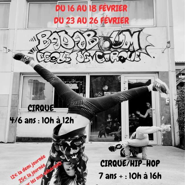 Stages vacances d'hiver Cirque Hip Hop - Badaboum