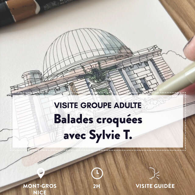 Balade croquée de l’Observatoire avec Sylvie T.