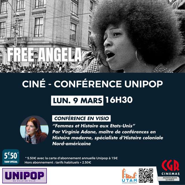 CONFÉRENCE UNIPOP "Femmes et Histoire aux Etats-Unis" + FREE ANGELA