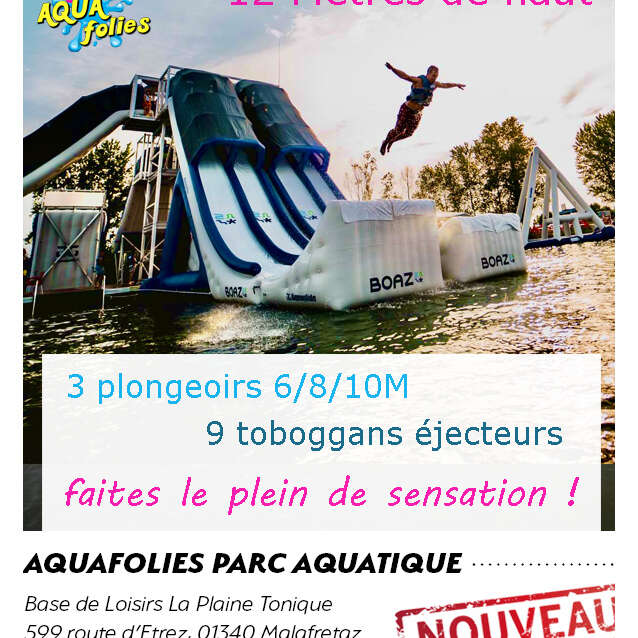 Toboggan éjecteur avec Aquafolies - Xtrem Tower