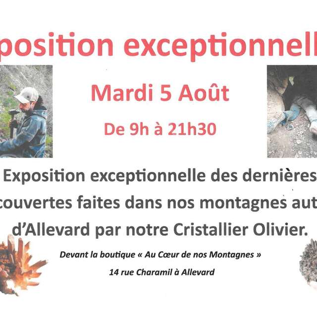 Exposition du cristallier Olivier