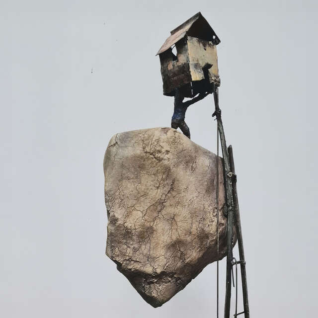 Artist's workshop La réveuse - Paintings and sculptures