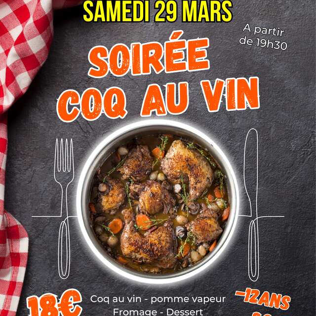 Soirée Coq au vin