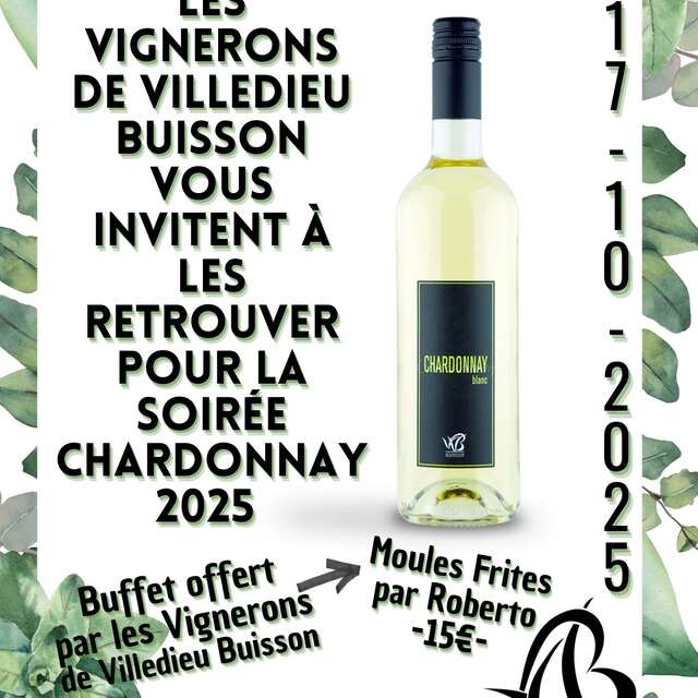 Soirée chardonnay - Cave des Vignerons de Villedieu Buisson