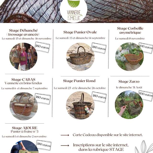 Stage vannerie - en ajouré - Panier à fraise n°3