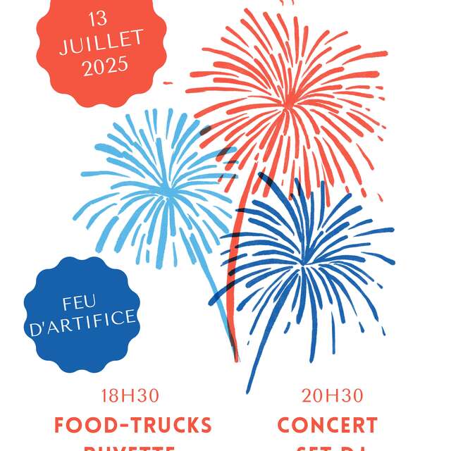 Feu d'artifice de la fête nationale