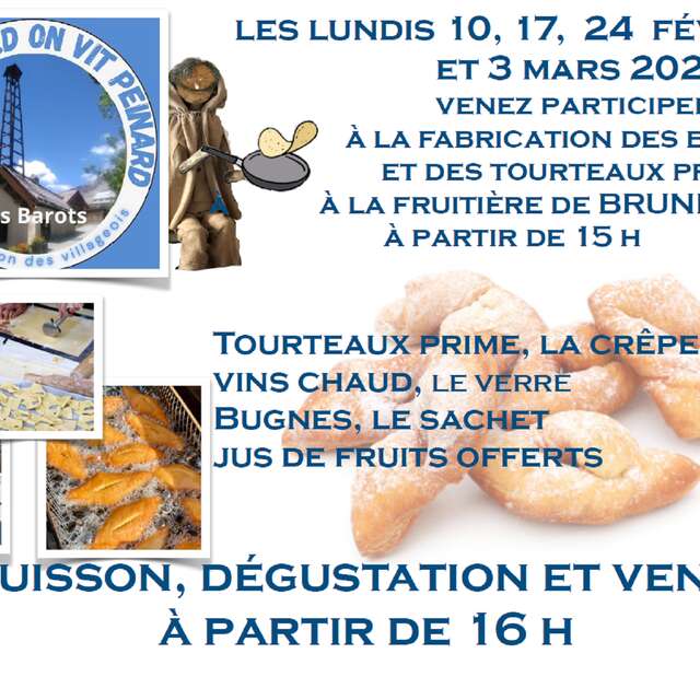Fabrication de bugnes et de tourteaux prime !