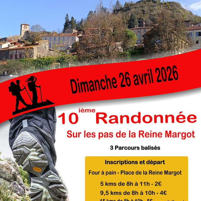 Randonnée pédestre à Usson "Sur les pas de la Reine Margot"