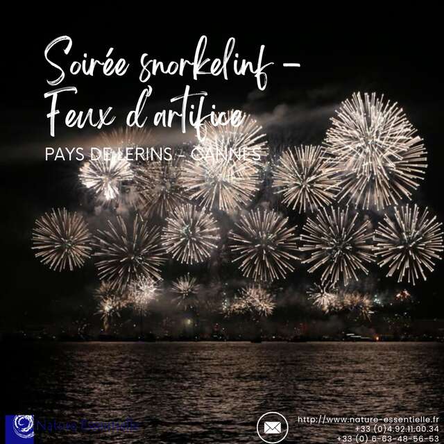 Soirée snorkeling feux d'artifice