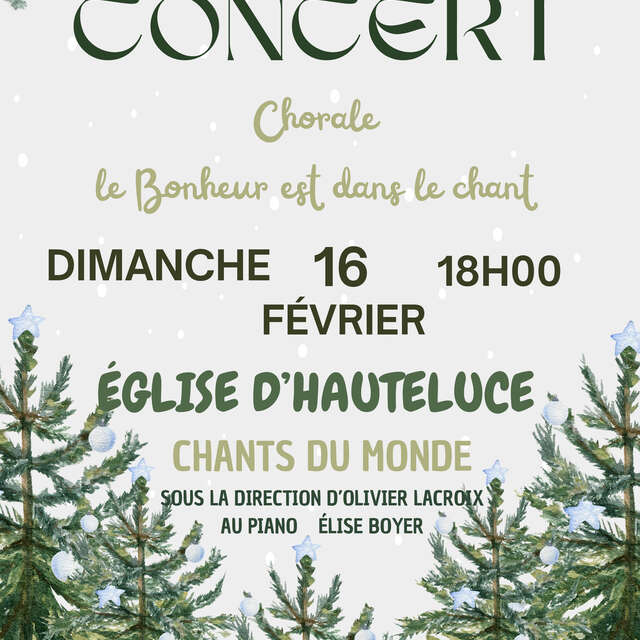 Concert chorale "Chants du monde"