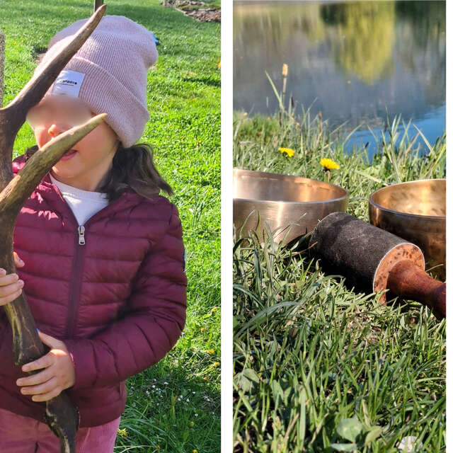 Atelier parent - enfant : les apprentis pisteurs - bain sonore