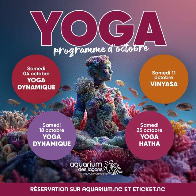 Yoga à l'Aquarium des Lagons 2025