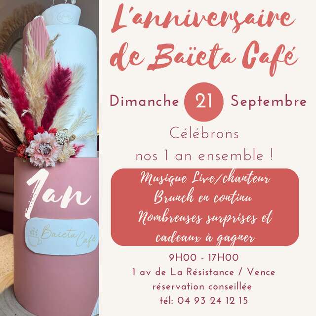 Anniversaire Baïeta Café