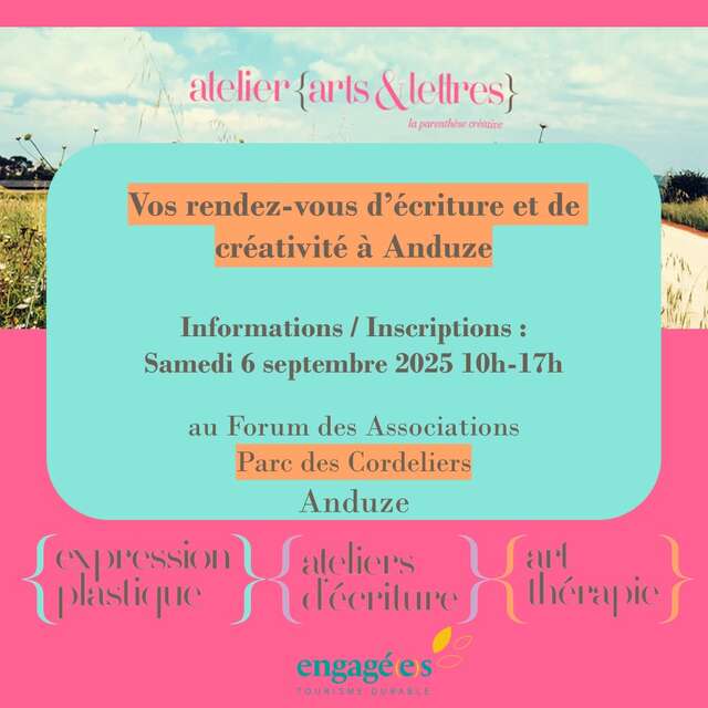Journée d'information et d'inscription ateliers d'écriture et ateliers créatifs