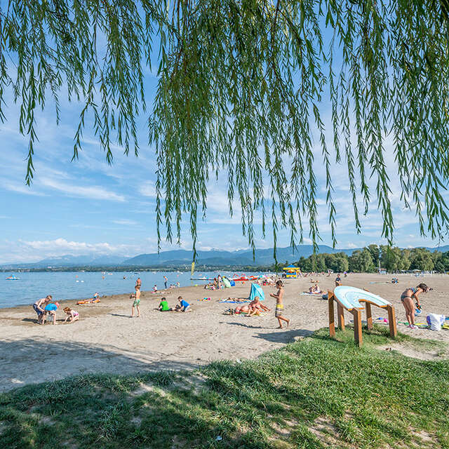 Strand feinen Sandes