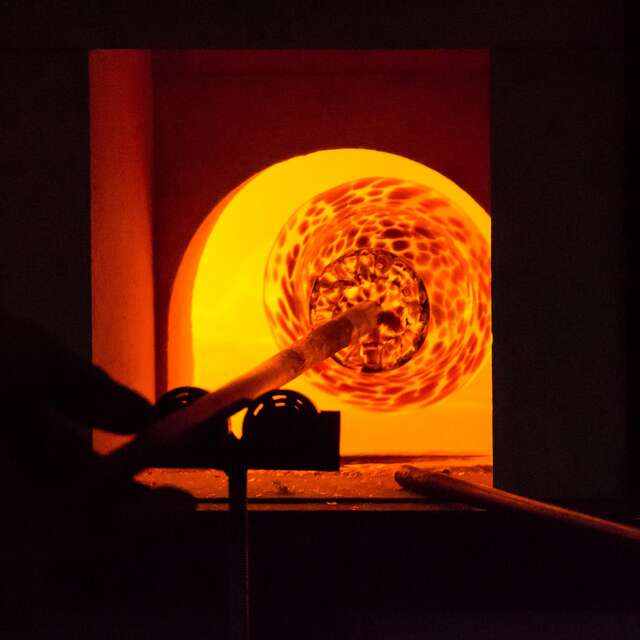 Démonstration de soufflage de verre