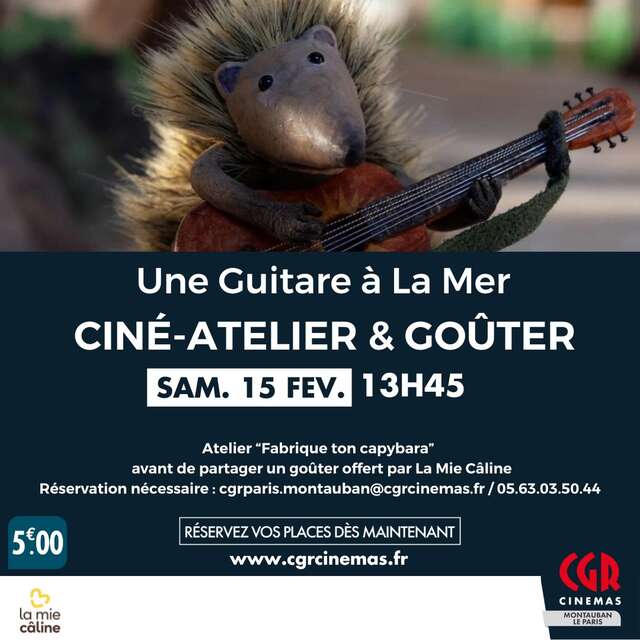 Ciné-atelier et goûter - Une guitare à la mer