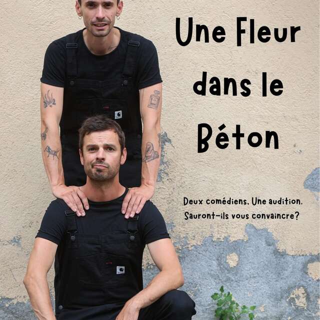 Une fleur dans le béton