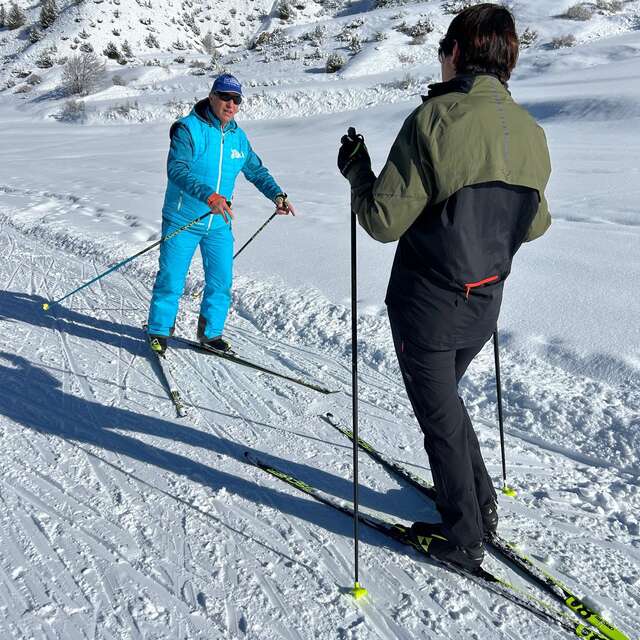 Cours de ski nordique 2h : le skating