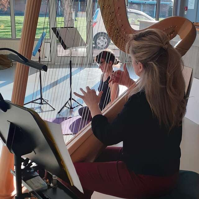 Yoga au son de la grande harpe