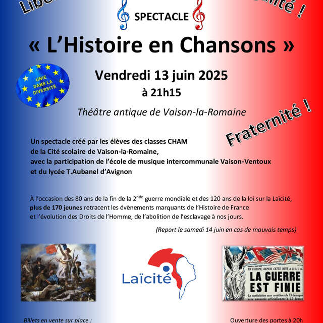 Spectacle "Histoire en chansons"
