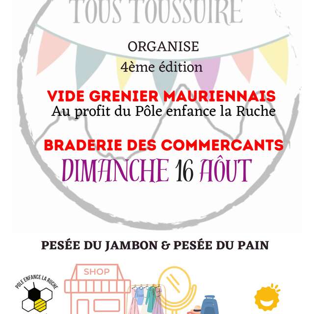 Vide grenier mauriennais et Grande braderie des commerçants