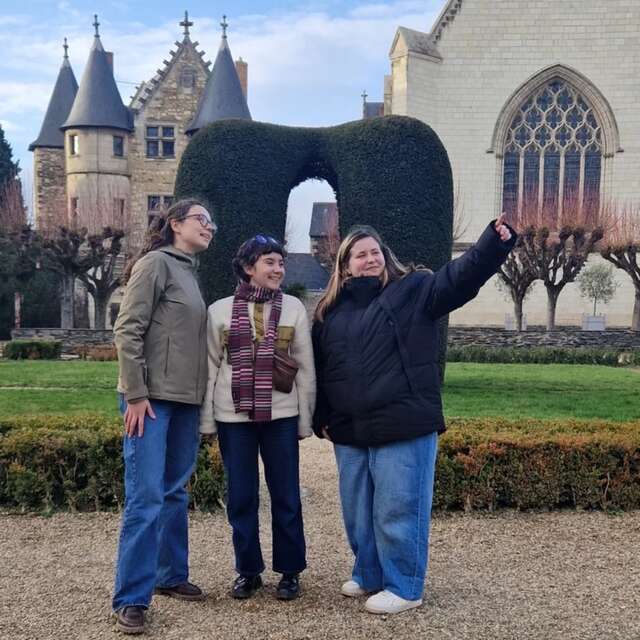 Visitas relámpago al jardín colgante del castillo de Angers